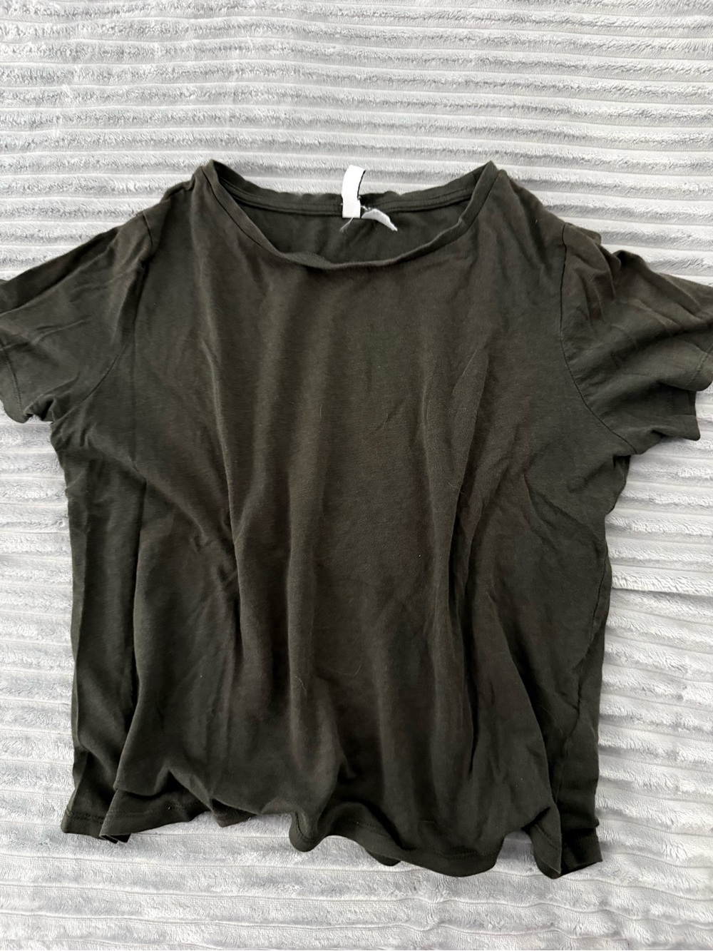 Divided Olive Short Sleeve Scoop Neck Tee